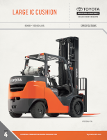 Large Internal Combustion Cushion Tire Forklift Document