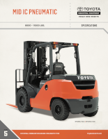 Mid Internal Combustion Pneumatic Tire Forklift